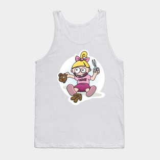 Little girl with her ... hm ... teddy Tank Top